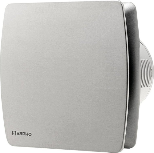 Sapho LEX koupelnový ventilátor axiální, 15W, potrubí 100mm, nerez mat LX103