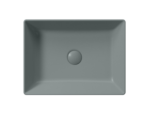 GSI KUBE X keramické umyvadlo na desku, 50x37cm, agave mat 942904