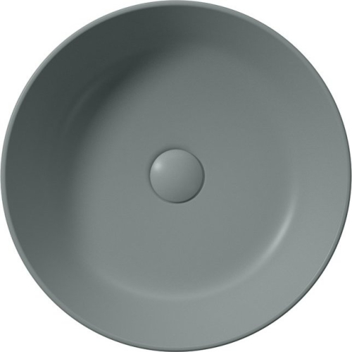 GSI KUBE X keramické umyvadlo na desku, průměr 40cm, agave mat 942604