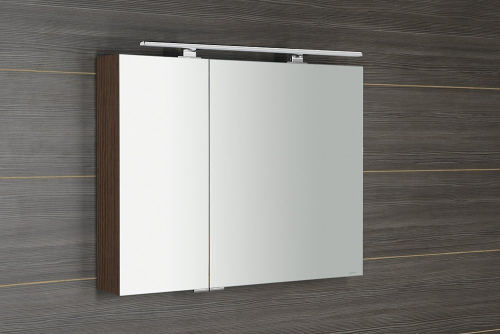 Sapho MIRRÓ galerka s LED osvětlením, 90x70x16cm, borovice rustik MC090-0016