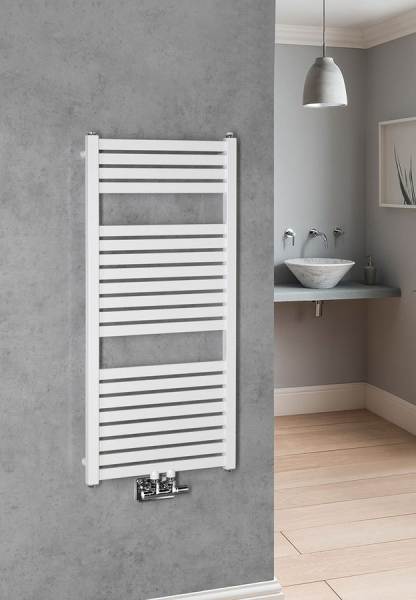 Aqualine TONDI otopné těleso rovné 450x970 mm, středové připojení, bílá DT450T