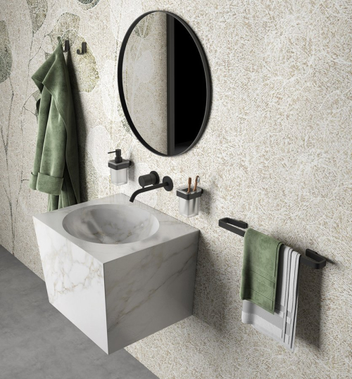 Gedy SAMOA držák ručníků 450mm, černá mat A8214514