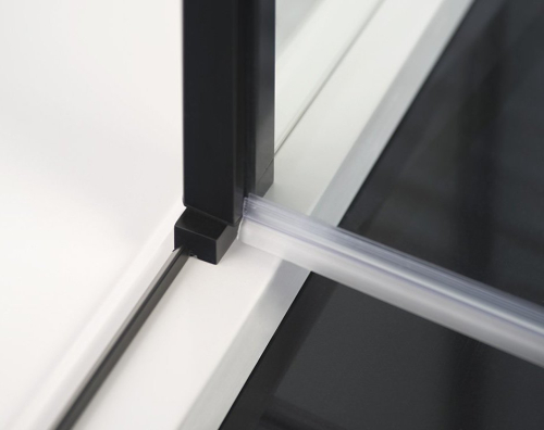 Polysan ZOOM LINE BLACK sprchové dveře 1000mm, čiré sklo ZL1310B