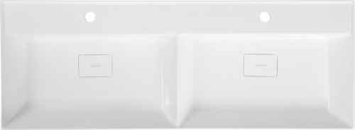 Sapho GODIVA dvojumyvadlo, litý mramor, 119x44cm, bílá GU119