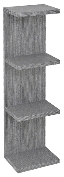 Sapho RIWA otevřená police 20x70x15cm, dub stříbrný RIW200-0011