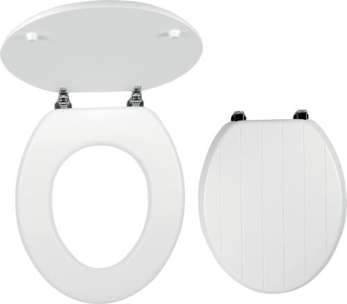 Novaservis WC sedátko, MDF bílá, panty kov-chrom WC/PROVENCE