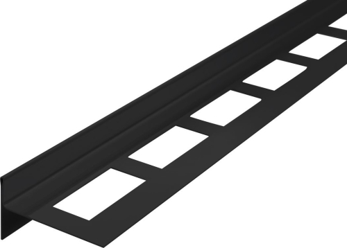 Sapho Spádová lišta, levá, výška 10mm, délka 1000mm, černá mat SPD10B-L