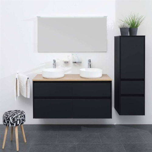 Mereo Opto, koupelnová skříňka 121 cm, Multidecor, Beton tmavě šedý CN993SBET2