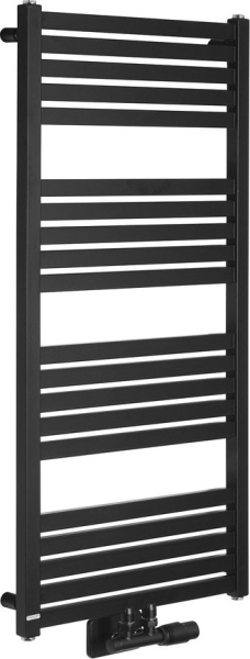 Bruckner GRUNT otopné těleso rovné 500x1050mm, středové připojení, černá mat 600.121.6