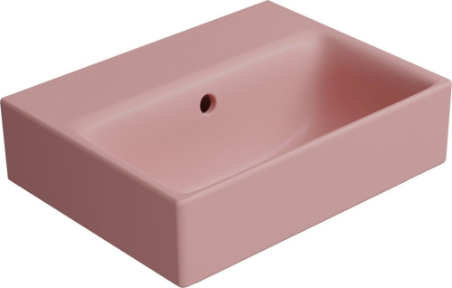 GSI NUBES keramické umývátko 40x32cm, bez otvoru, blush mat 9684024