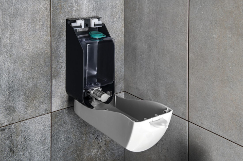 Aqualine EMIKO dávkovač mýdla nástěnný 1000 ml, bílá 1319-73