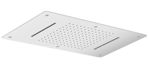 Sapho Stropní sprcha do podhledu se dvěma kaskádami, 700x380mm, nerez lesk MS343