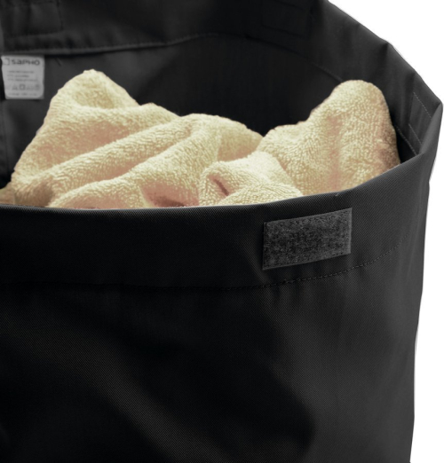 Sapho Prádelní koš do skříně 310x500x230mm, suchý zip, černá UPK350B
