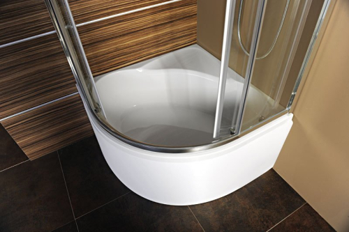 Polysan SELMA hluboká sprchová vanička, čtvrtkruh 90x90x30cm, R550, bílá 28611
