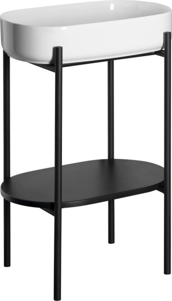 Sapho PUNO podstavec s umyvadlem 550x860x360mm, černá SKA570-2-01
