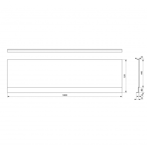 Polysan COUVERT NIKA panel čelní 180x52cm 72847