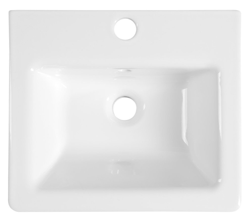 Sapho CITY keramické umyvadlo hranaté 40x35cm, bílá KE040
