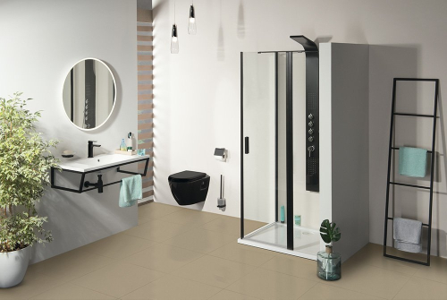 Polysan ZOOM BLACK obdélníkový sprchový kout 1400x800mm L/P varianta ZL1314BZL3280B