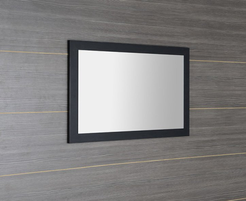 Sapho TREOS zrcadlo v rámu 110x50cm, černá mat TS100-3535