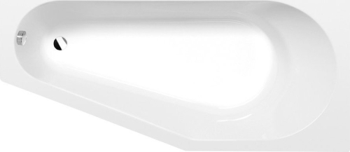 Polysan TIGRA R asymetrická vana 150x75x46cm, bílá 72933
