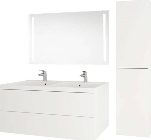 Mereo Aira, koupelnová skříňka s keramickym umyvadlem 61 cm, šedá CN730