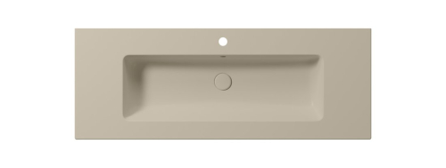 GSI PURA keramické umyvadlo Slim 122x46cm, creta mat 8887108