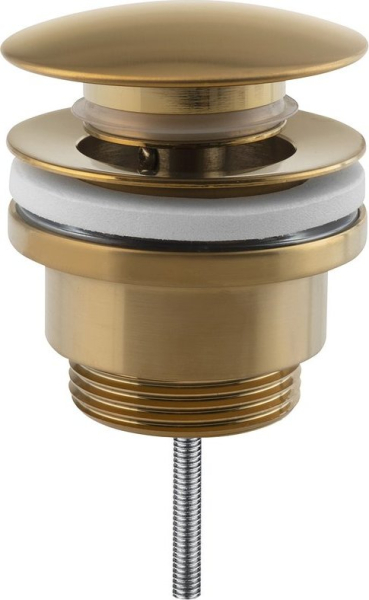 Sapho Umyvadlová výpust 5/4“, click-clack, velká zátka, 10-55mm, zlato mat CV1002GB
