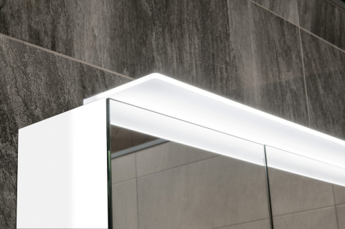 Sapho LINEX galerka s LED osvětlením, 100x70x15cm, jilm bardini LX100-0013
