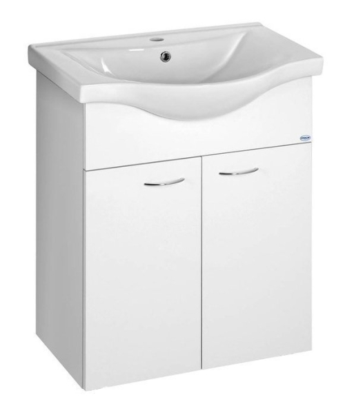 Aqualine KERAMIA FRESH umyvadlová skříňka 60, 6x74x34 cm, bílá 50063A