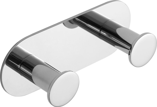 Sapho X-ROUND samolepící dvojháček, nerez lesk XR220