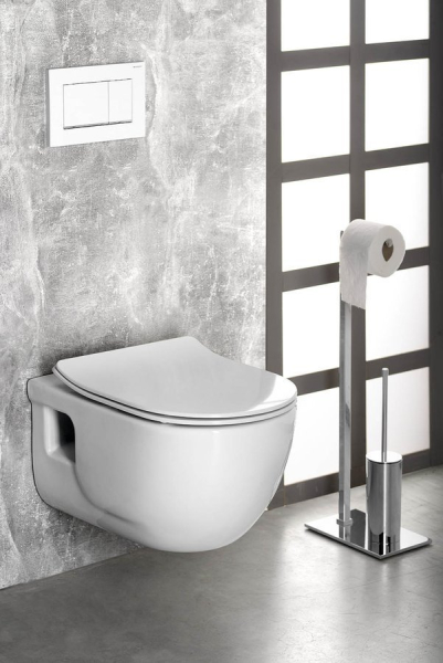 Sapho BRILLA závěsná WC mísa, Rimless, 36, 5x53cm, bílá 100614