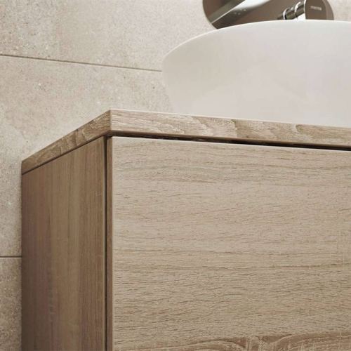 Mereo Aira, koupelnová deska na skříňku 81 cm, dub Kronberg CN721D