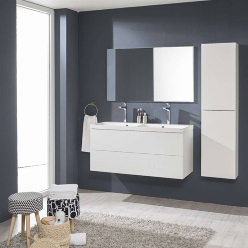 Mereo Aira, koupelnová skříňka s keramickym umyvadlem 61 cm, šedá CN730