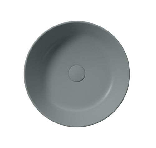 GSI KUBE X keramické umyvadlo na desku, průměr 45cm, agave mat 942704