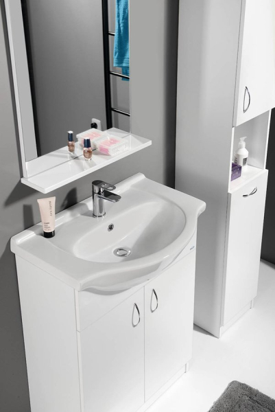Aqualine SIMPLEX ECO 65 umyvadlová skříňka včetně umyvadla 63x83, 5x30, 7cm SIME650