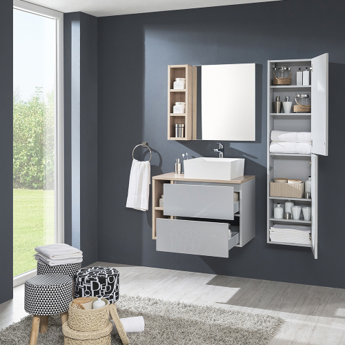 Mereo Aira, koupelnová skříňka 121 cm, antracit CN753S
