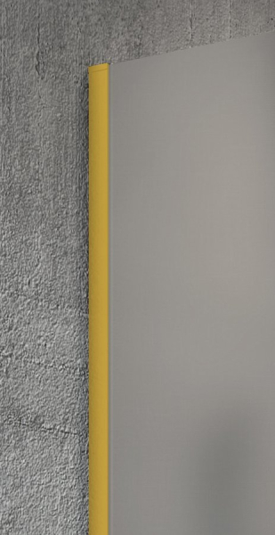Gelco VARIO GOLD MATT jednodílná sprchová zástěna k instalaci ke stěně, kouřové sklo, 800 mm GX1380-01