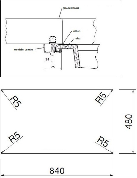 Granitový dřez Sinks INFINITY 860 Nanoblack TLIN860500N6