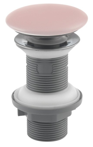 Isvea Umyvadlová výpust 5/4“, click-clack, keramická zátka, 20-70mm, růžová mat Salmon 38TP0167I