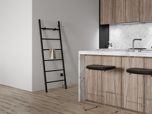 Sapho BARBO elektrický sušák ručníků, hranatý, 600x1600mm, 160 W, černá mat BB906
