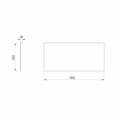 Polysan CARMEN NIKA panel, 90x42cm 30302