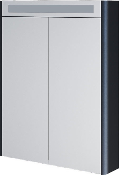 Mereo Siena, koupelnová galerka 64 cm, zrcadlová skříňka, černá mat CN446GA