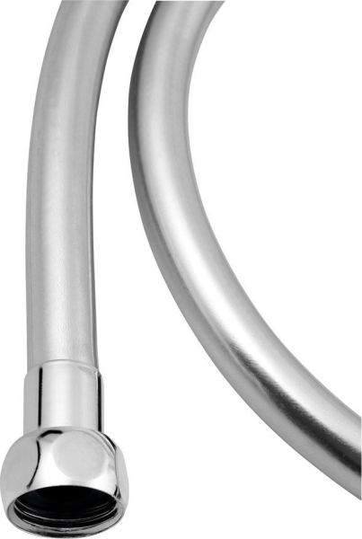 Sapho SOFTFLEX hladká sprchová plastová hadice, 120cm, metalická stříbrná/chrom 1208-10