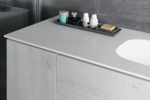 Sapho TREOS umyvadlo 76, 6x51, 3 cm, rockstone, bílá mat TS077-0101