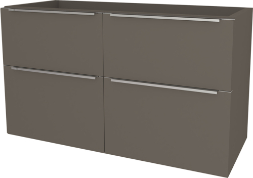 Mereo Mailo, koupelnová skříňka 121 cm, chrom madlo, Multidecor, Lávová šedá CN593SLAS1