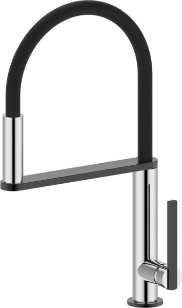Sapho NIMOA stojánková dřezová baterie se sprškou, chrom/gun metal MA640GM