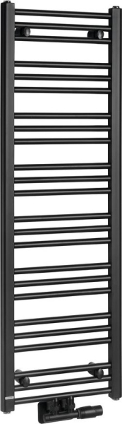Bruckner ALBRECHT otopné těleso 400x1250 mm, středové připojení, černá mat 600.112.6