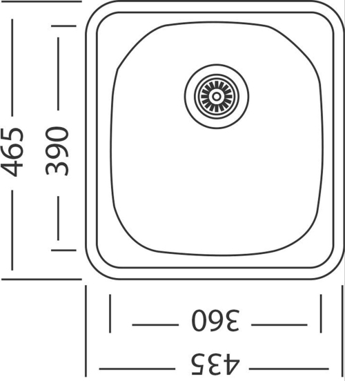 Nerezový dřez Sinks COMPACT 435 V+PRONTO CMM4655VPRCL