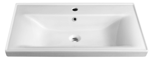 Aqualine SAVA 80 keramické umyvadlo nábytkové 80x46cm, bílá 2080