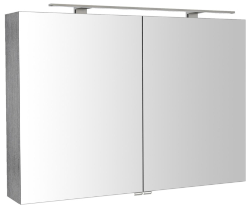 Sapho RIWA galerka s LED osvětlením, 101x70x17cm, dub stříbrný RIW100-0011